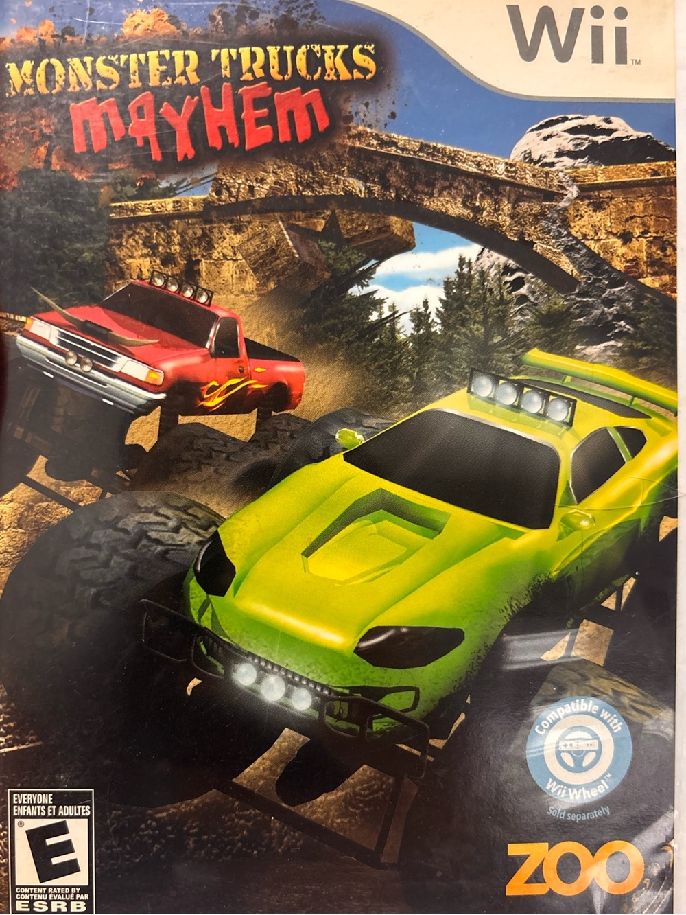 Nintendo Monster Trucks Mayhem - Green & Red Trucks